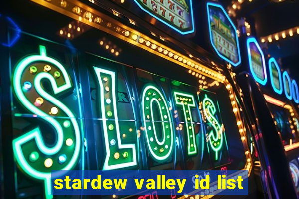 stardew valley id list